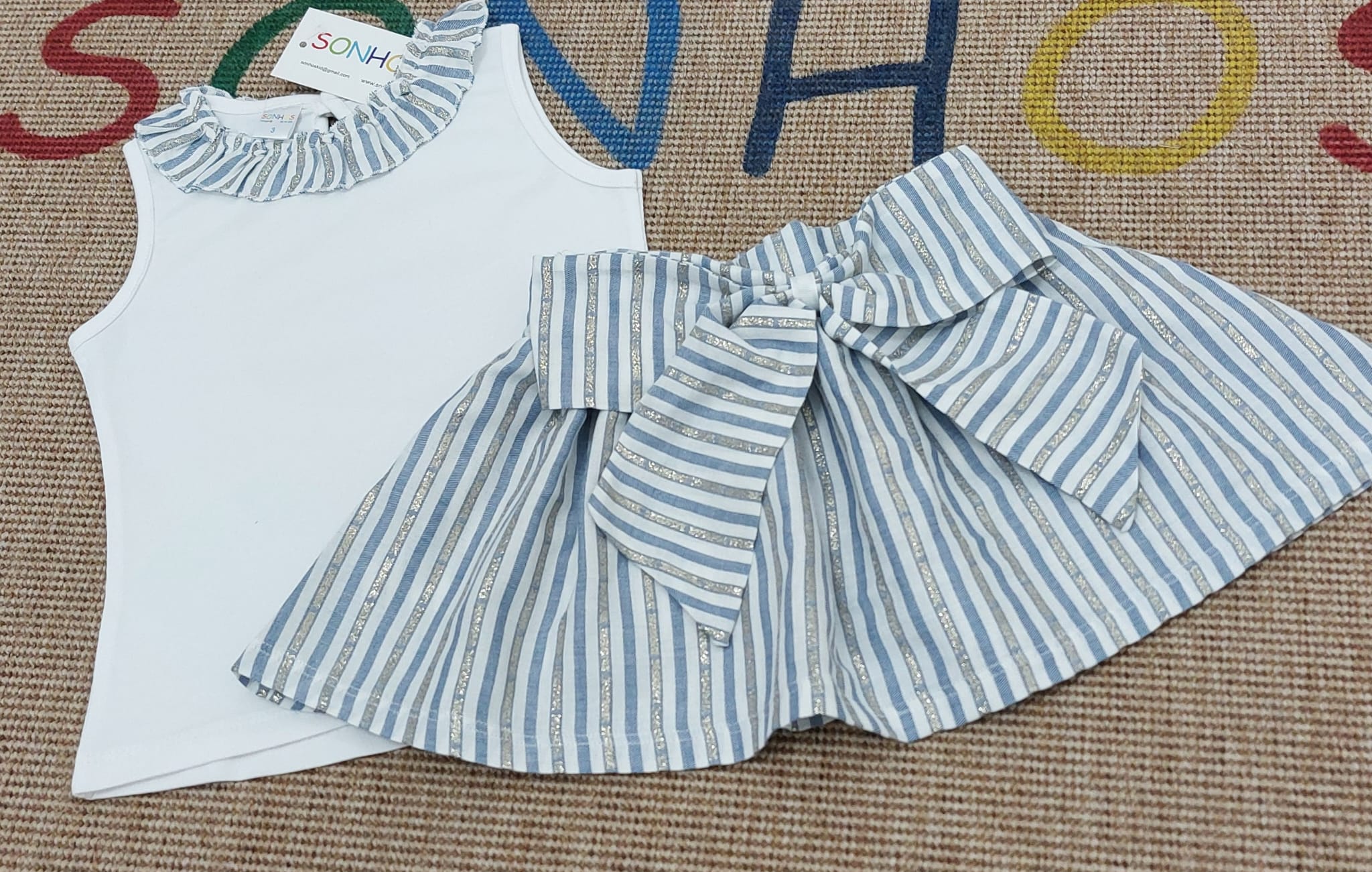 Conjunto saia laço