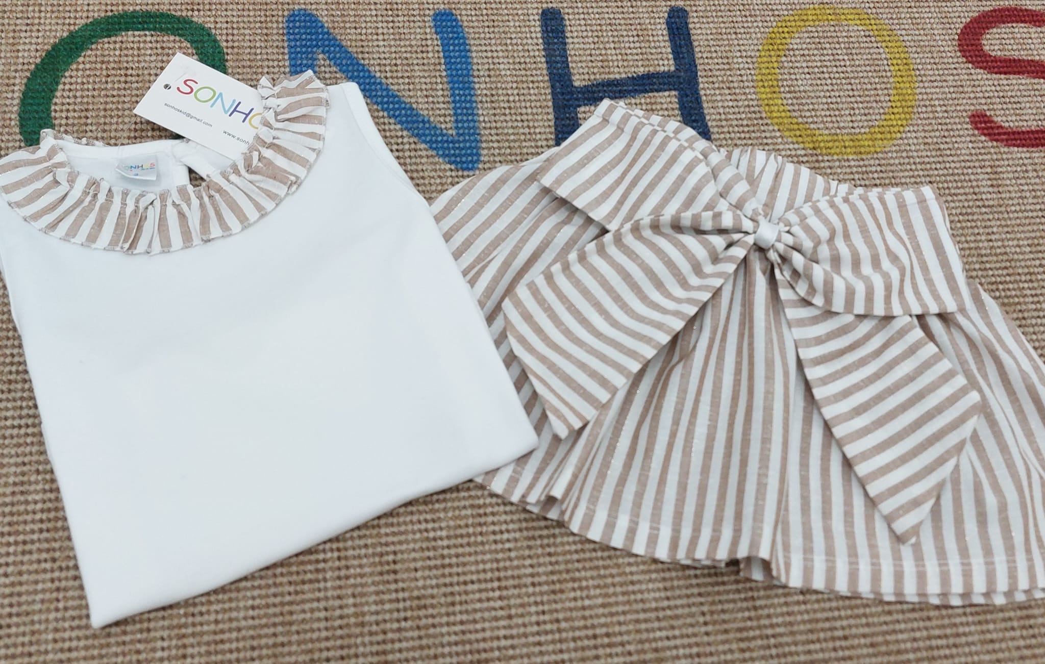 Conjunto saia laço