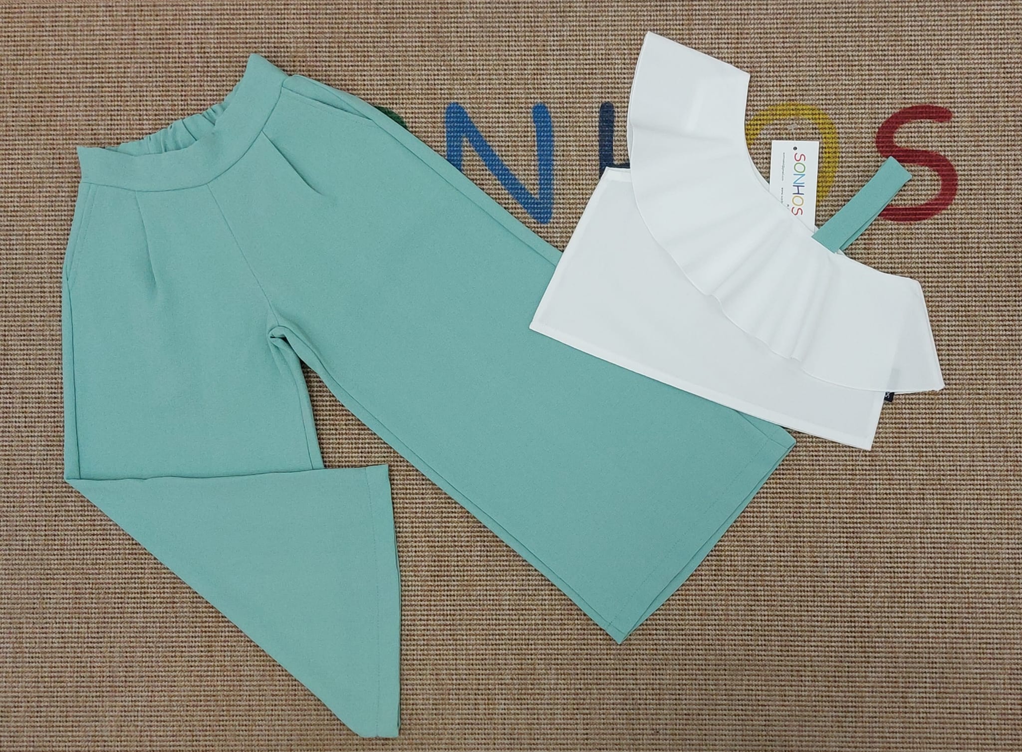 Conjunto de pantalona em tecido