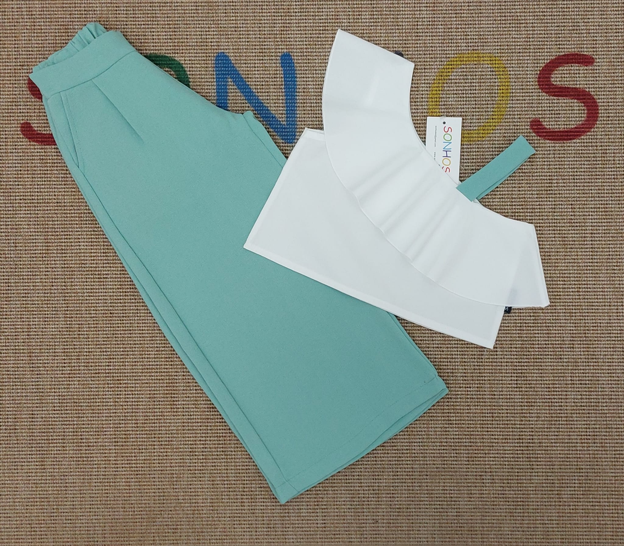 Conjunto de pantalona em tecido