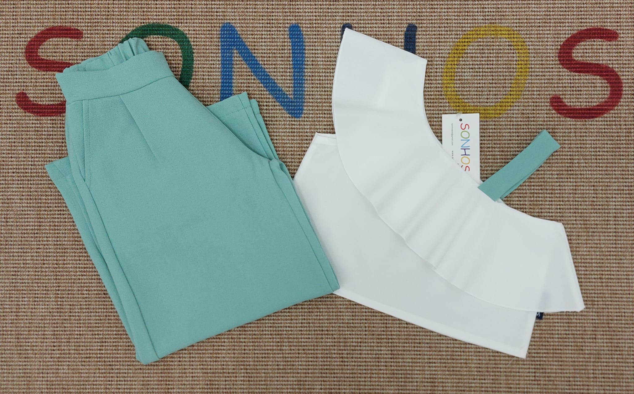 Conjunto de pantalona em tecido