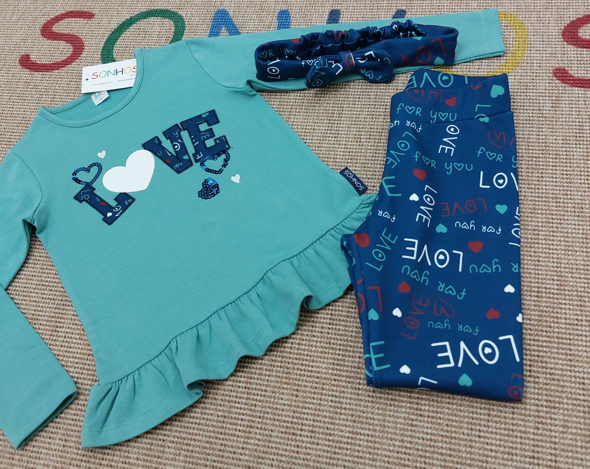 Conjunto de legging "Love" Sonhoskid