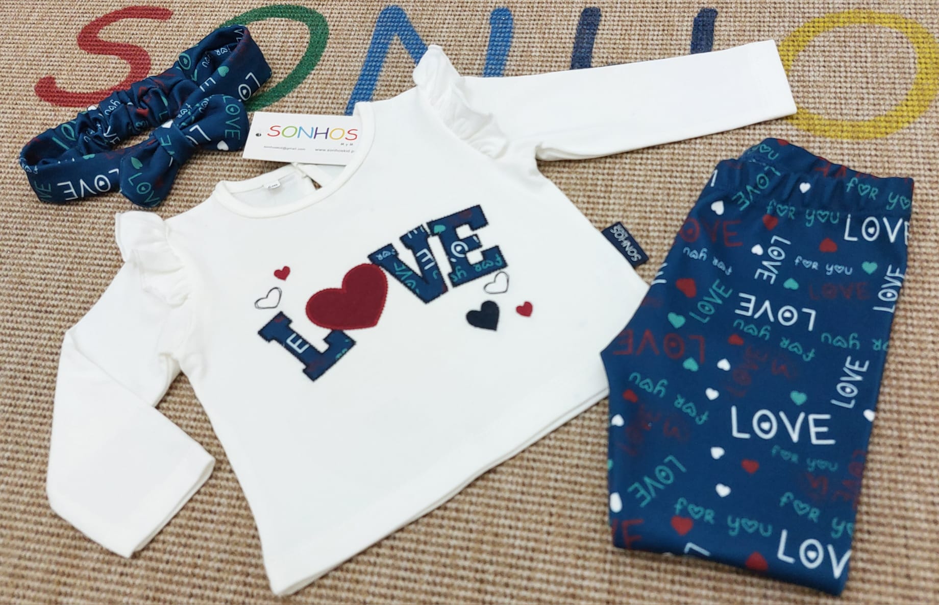 Conjunto "Love" bebé  Sonhoskid