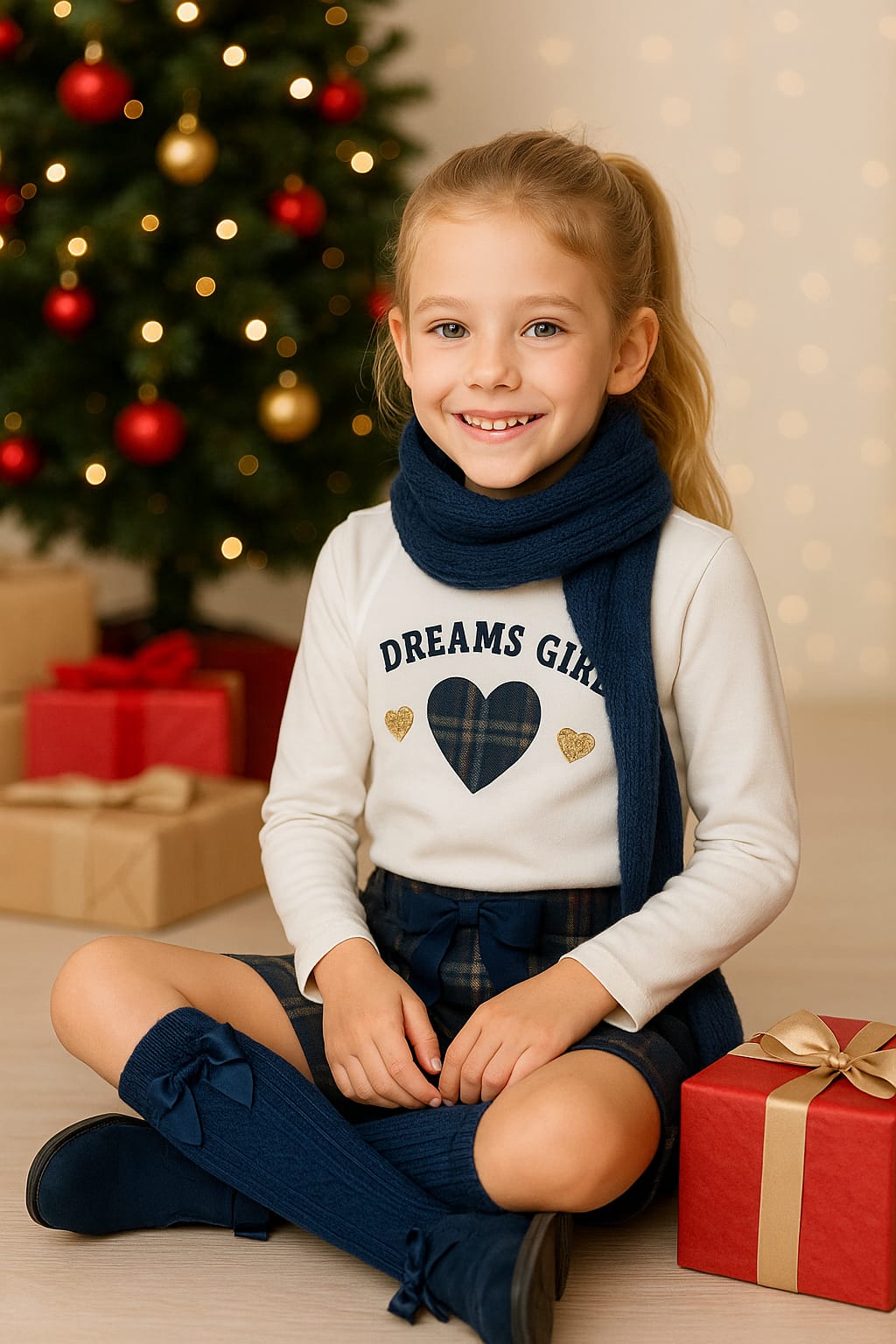 Conjunto calção xadrez Dreams girl Sonhoskid