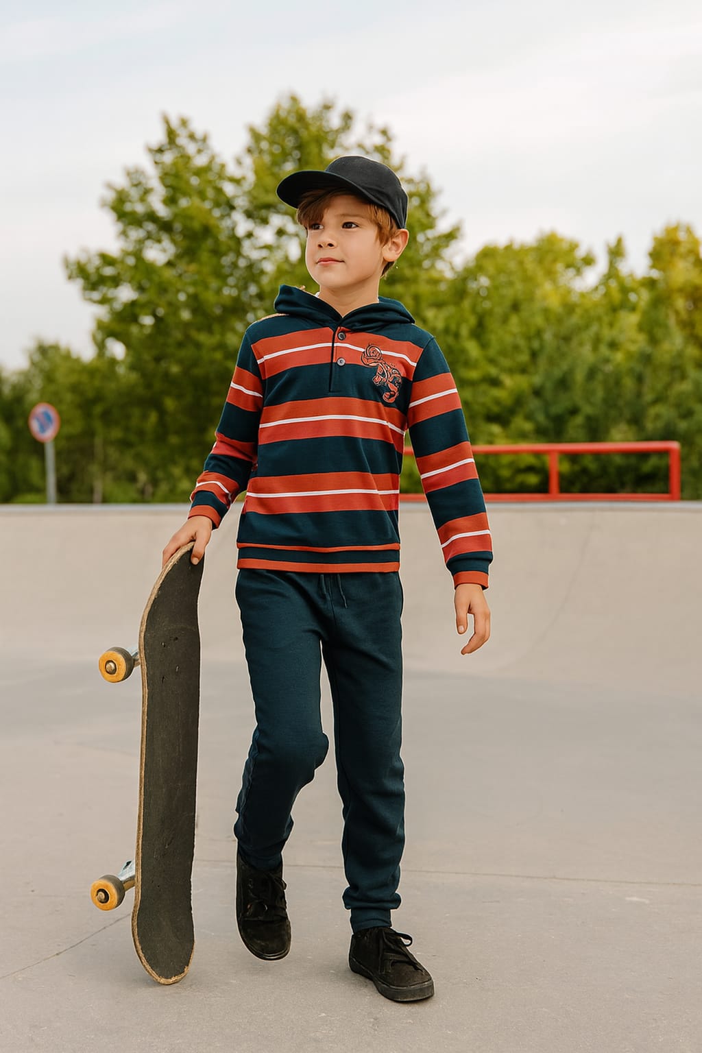 Fato de treino riscas